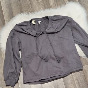 Aerie Charcoal Hoodie Sweatshirt